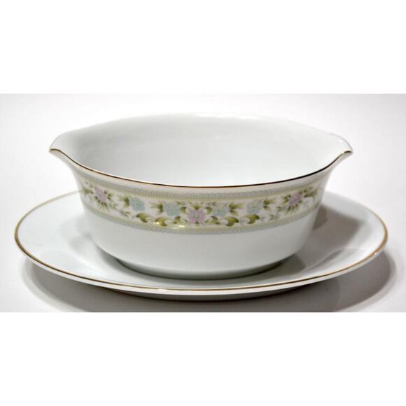 Arcadia by EMPRESS Japan Gravy Boat Attached Underplate, Bread & Butter Plates,5 - Picture 15 of 15